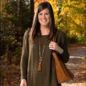 Olive Green Piko Sweater